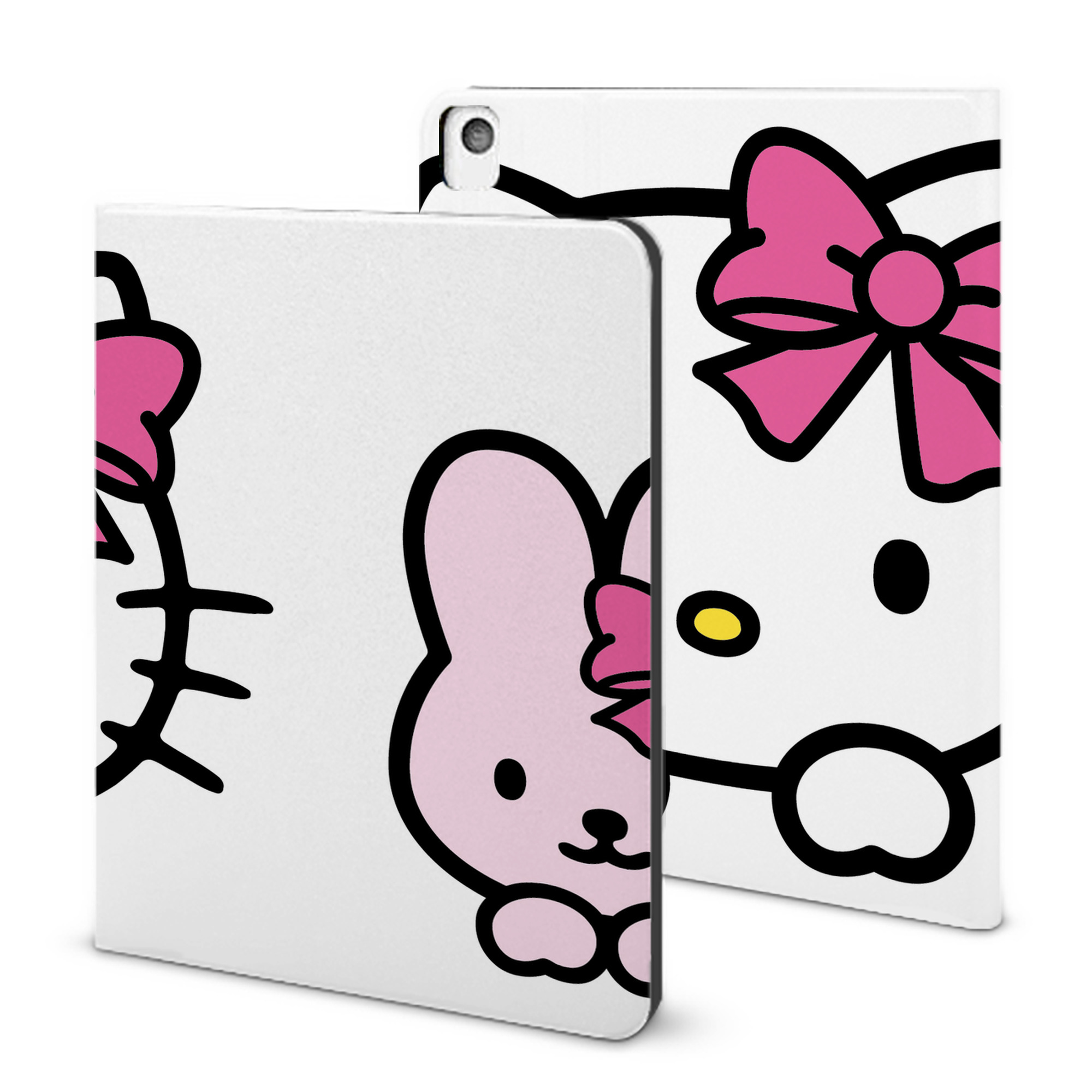 （画像用） Hello Kitty ハローキティ IPadケース ペンホルダー付き ブックスタイルデザイン